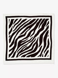 Mint Velvet zebra print satin square scarf 70x70cm, imported from the UK