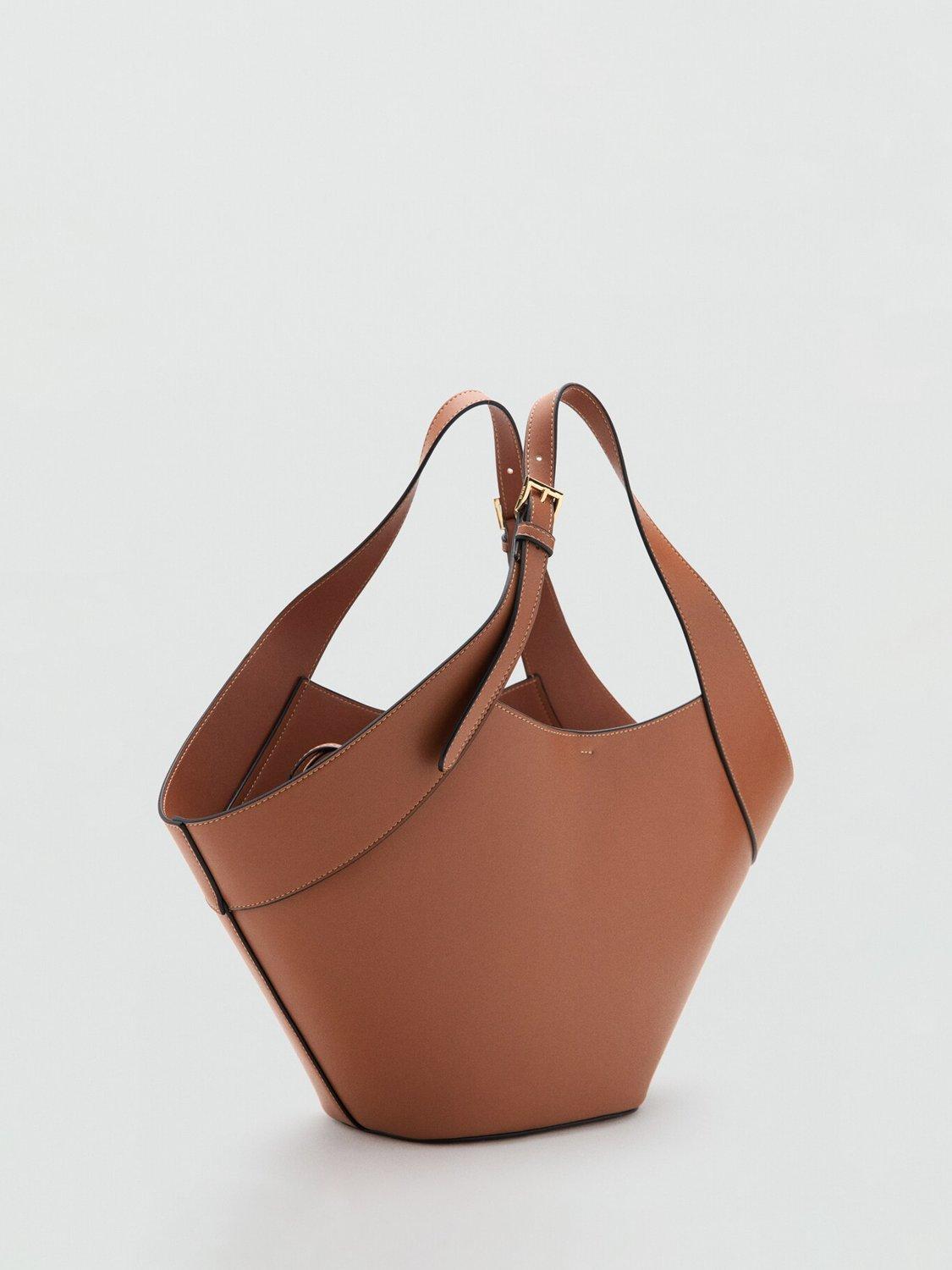 Mango tote bag brown adjustable, UK version