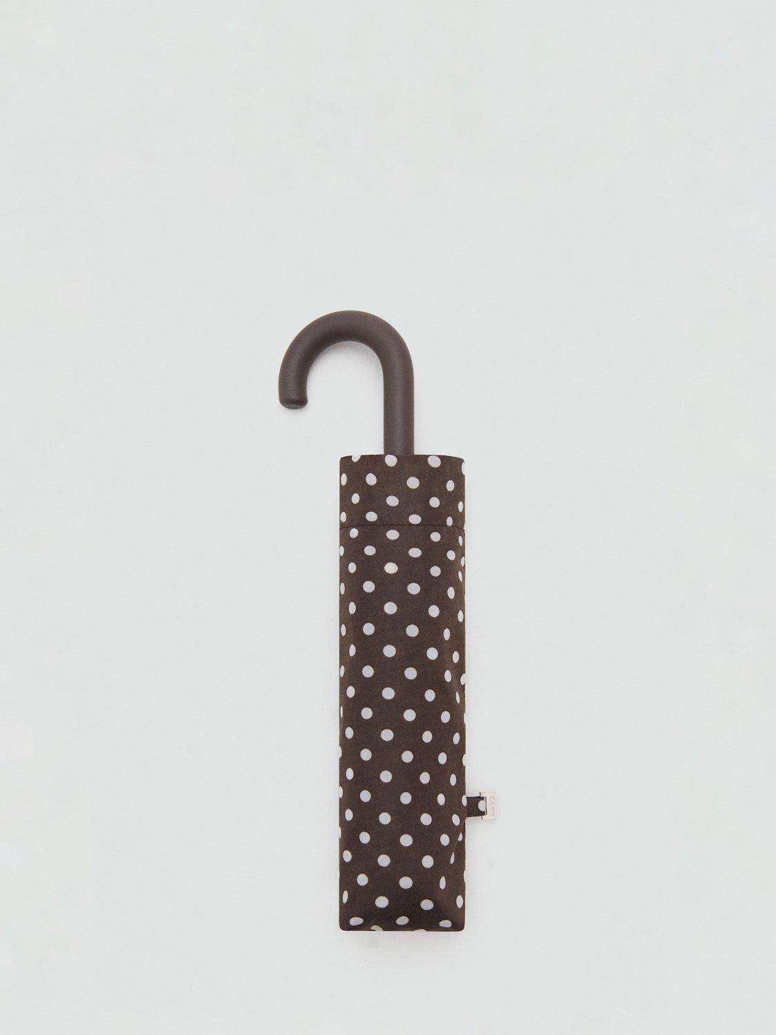 Mango compact canopy travel umbrella brown - (British brand)