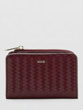 Mango Braided Texture Zip Compact Wallet
