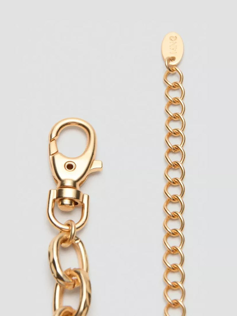 Mango charm chain belt gold, imported from the UK