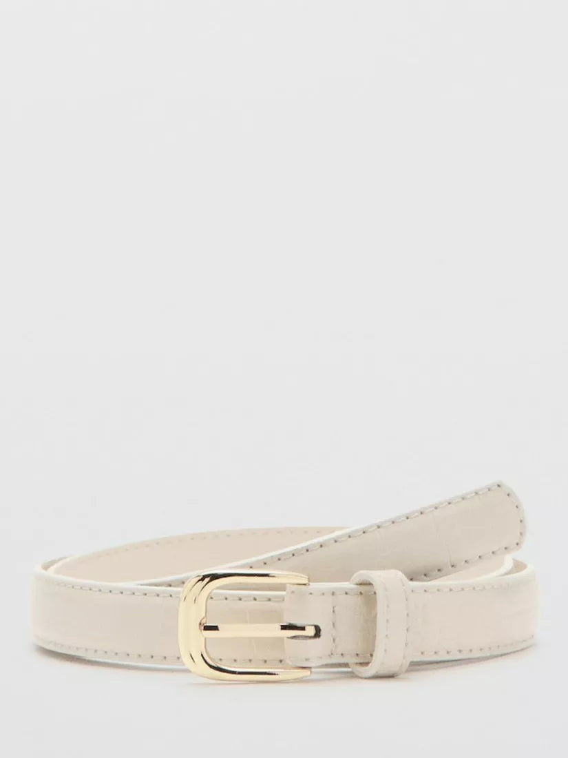 Mango skinny embossed belt raw style (British brand)