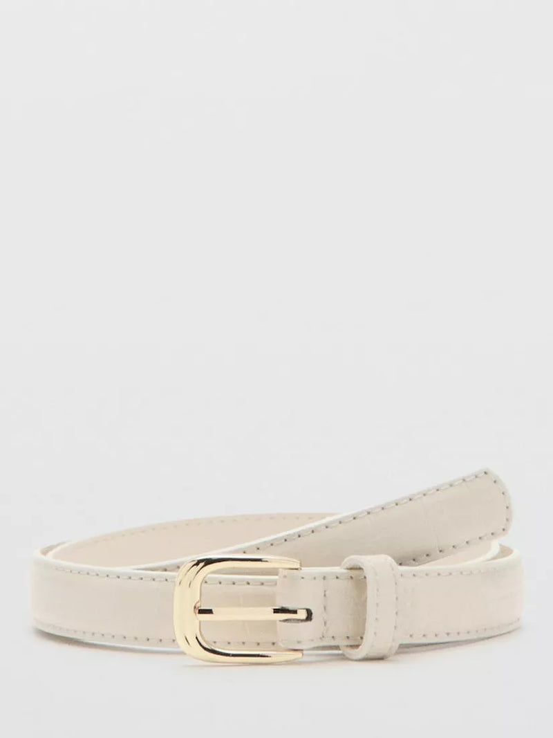Mango skinny embossed belt raw style (British brand)