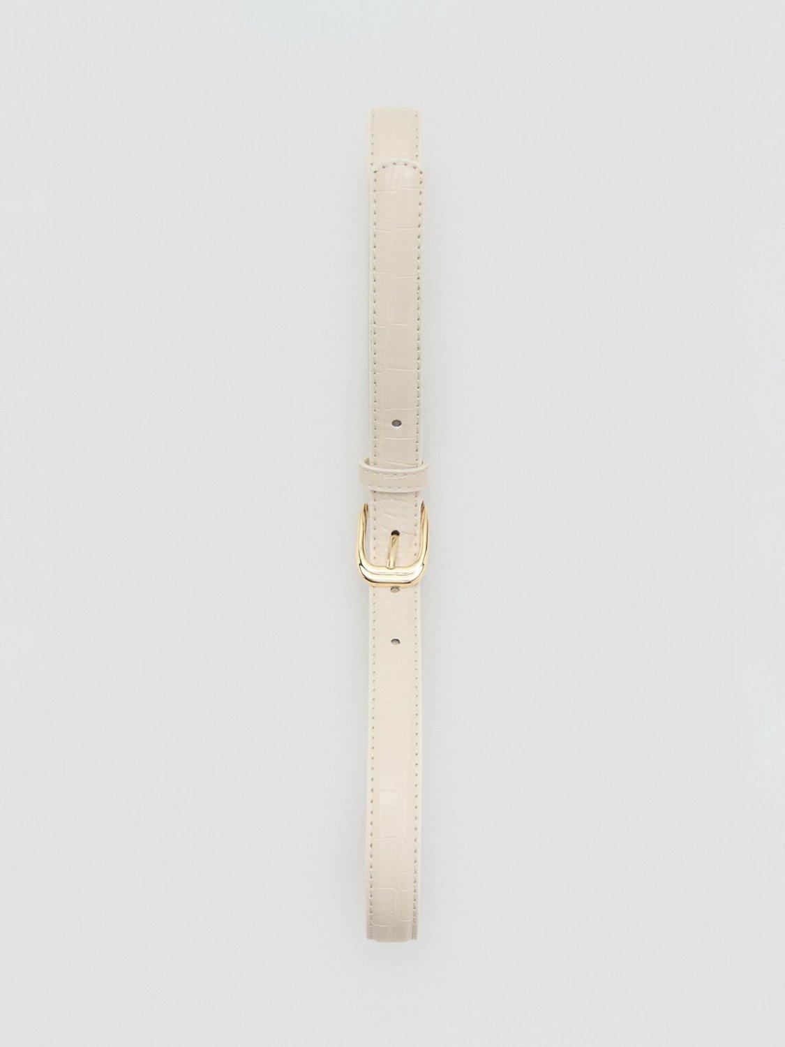 Mango skinny embossed belt raw style (British brand)