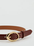 Mango oval buckle belt regular width - British product