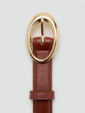 Mango oval buckle belt regular width - British product