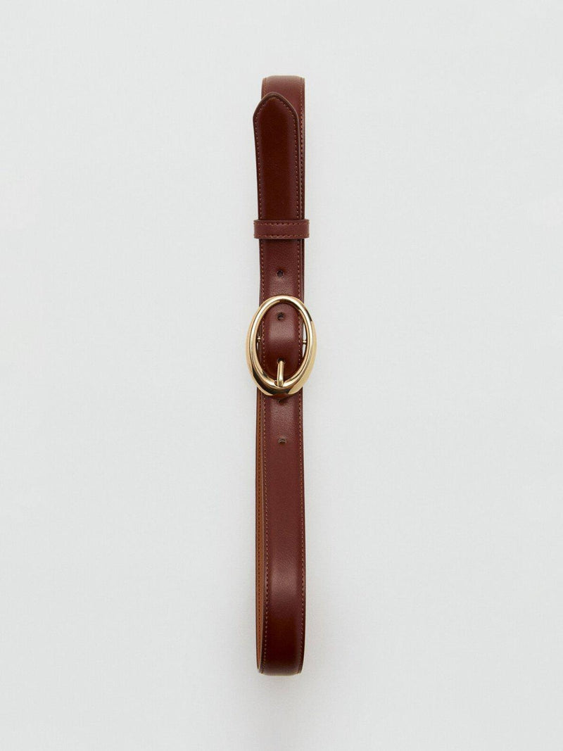 Mango oval buckle belt regular width - British product