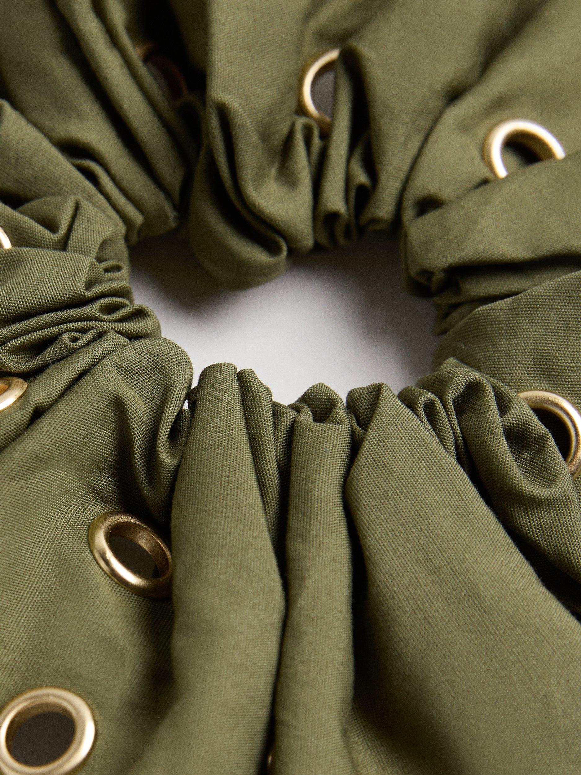 Mango cotton eyelet scrunchie, imported from the UK