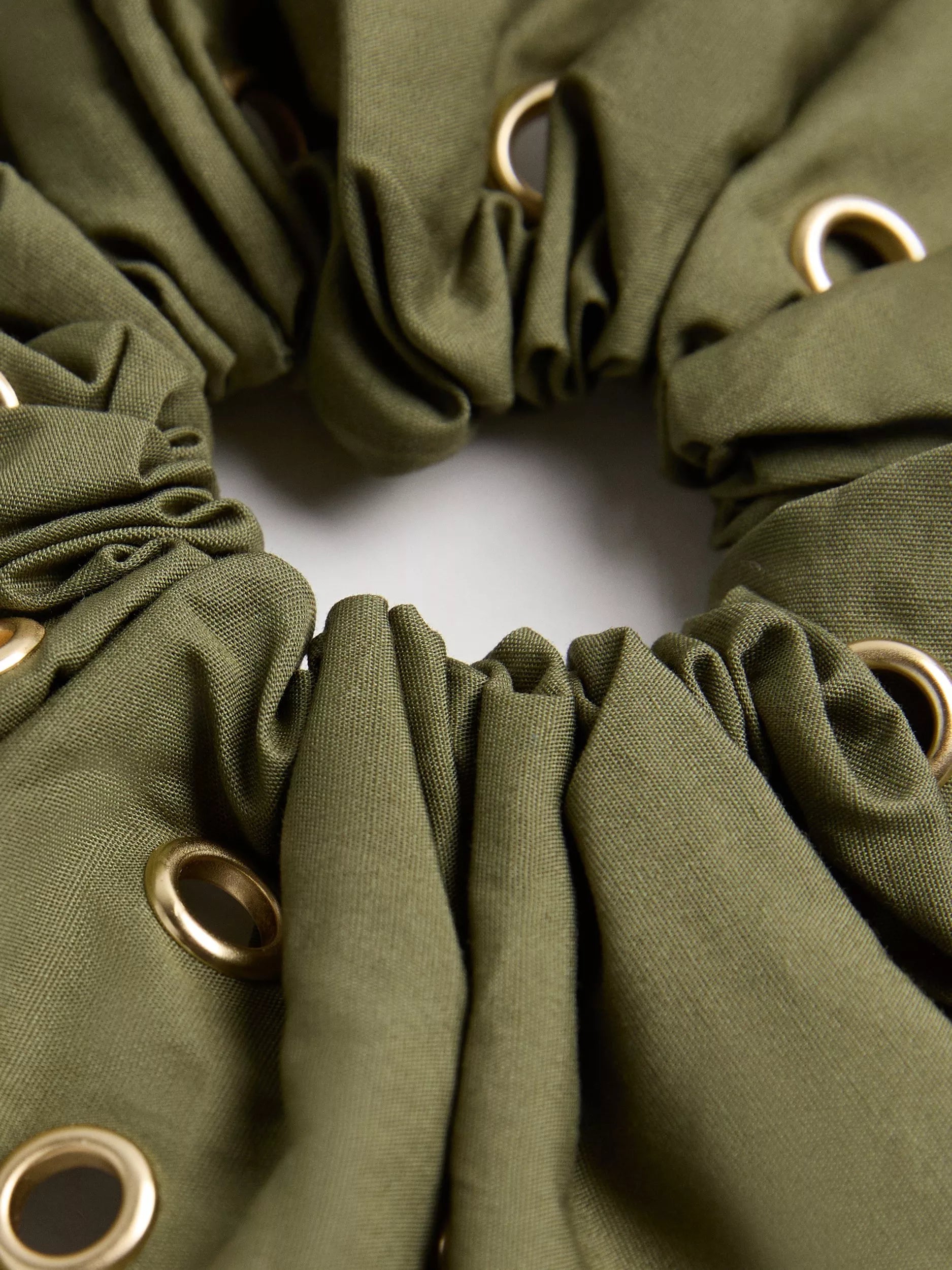 Mango cotton eyelet scrunchie, imported from the UK