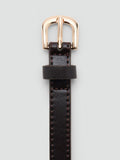 Mango chain-link skinny belt chocolate (British brand)