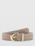 Mango textured belt with gleaming buckle 100% leather - British product