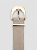 Mango textured belt with gleaming buckle 100% leather - British product