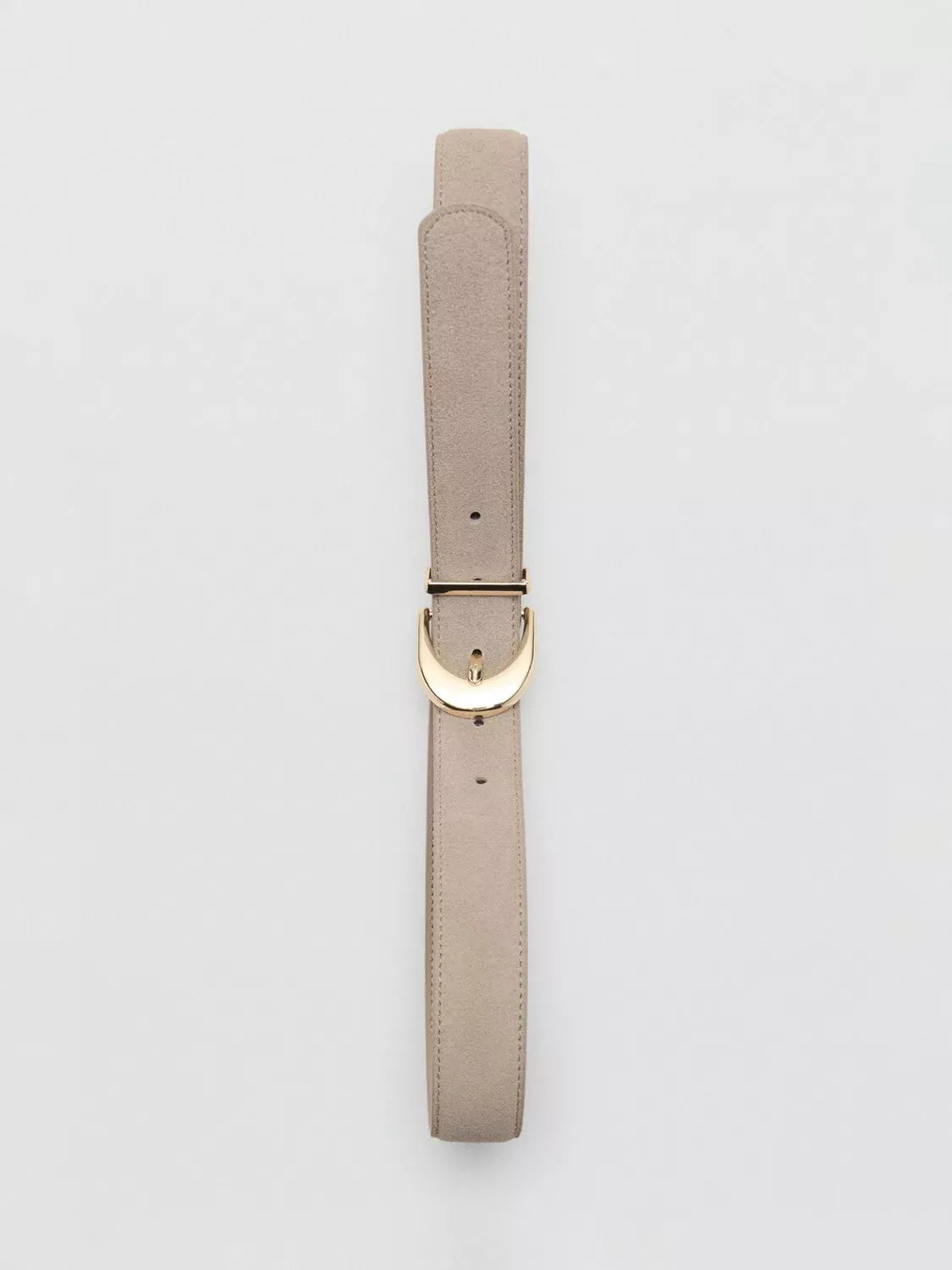Mango textured belt with gleaming buckle 100% leather - British product