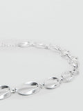 Mango oval link chain belt silver, imported from the UK