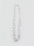 Mango oval link chain belt silver, imported from the UK
