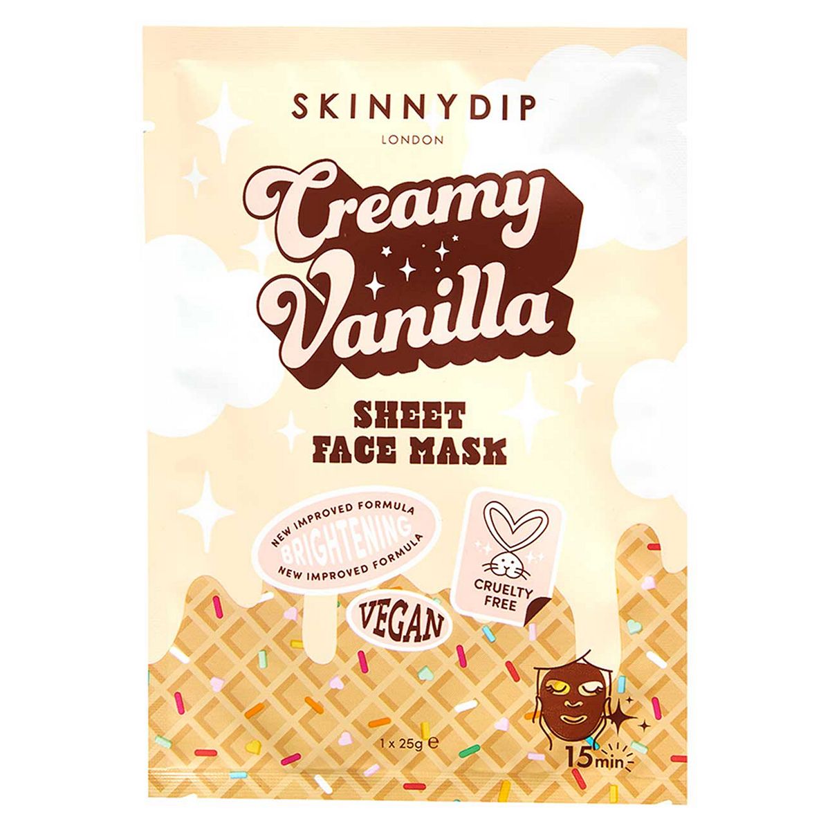 Skinny Dip Vanilla Sheet Mask 25g GOODS Boots   