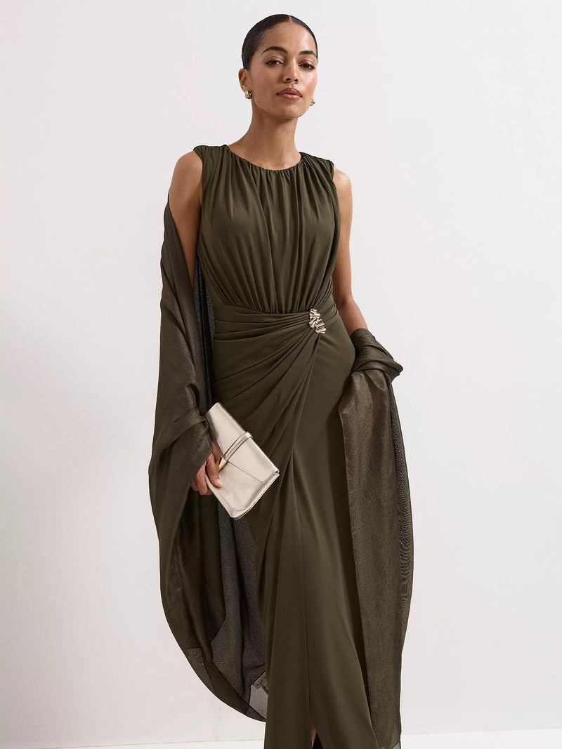 Phase Eight oversized scarf dark green - British product