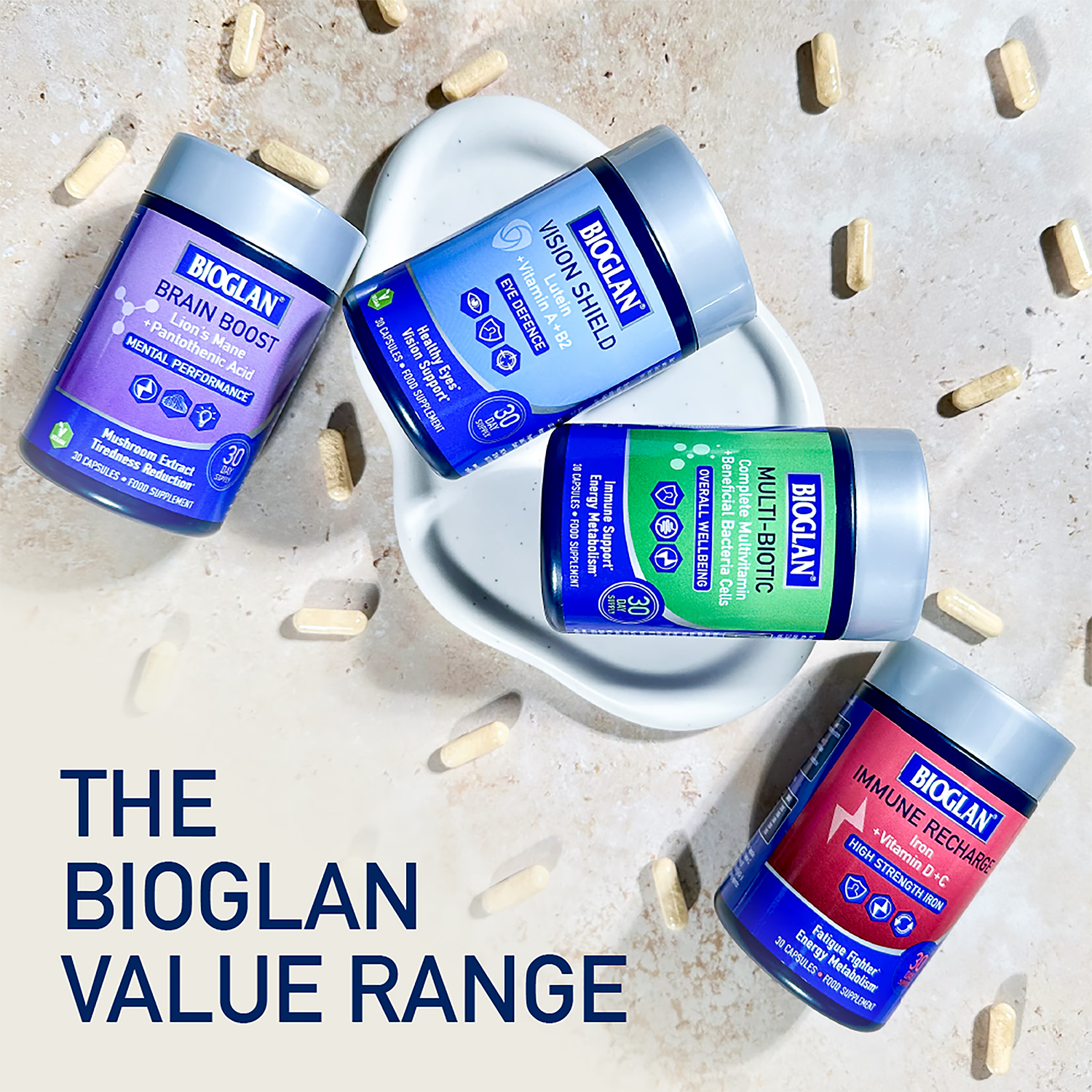 Bioglan brain supplement Brain Boost 30 capsules, imported from the UK