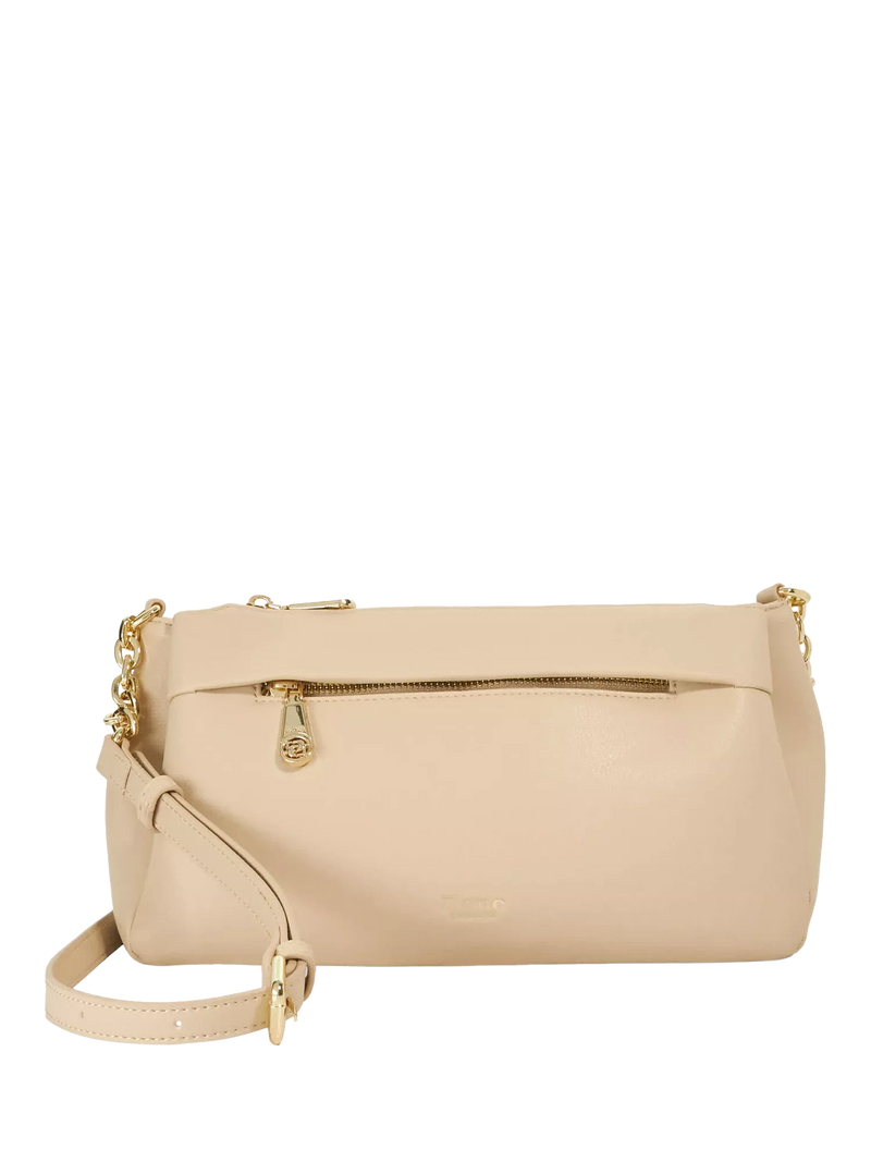 Dune London shoulder bag with chain strap in ecru - British product