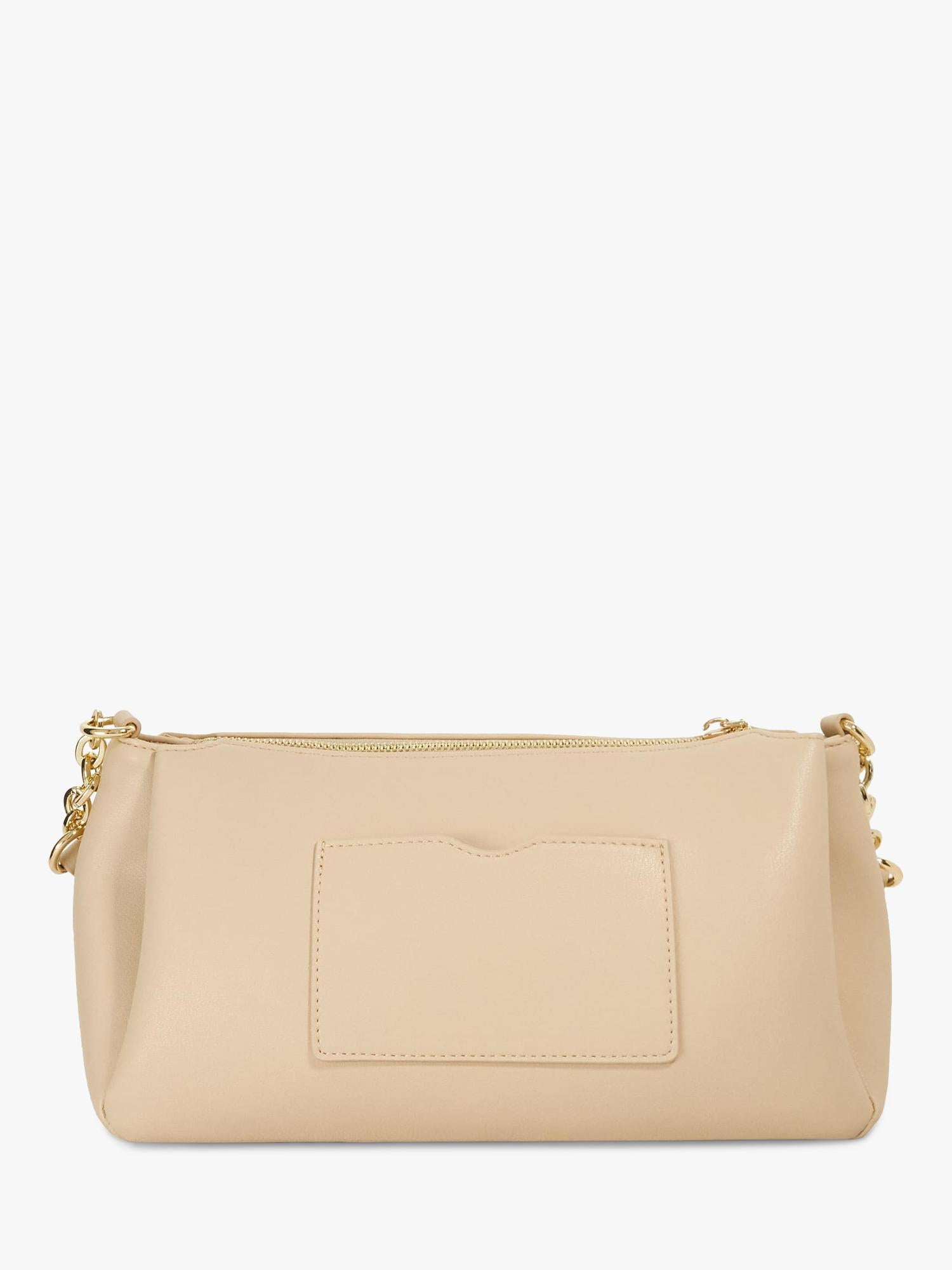 Dune London shoulder bag with chain strap in ecru - British product