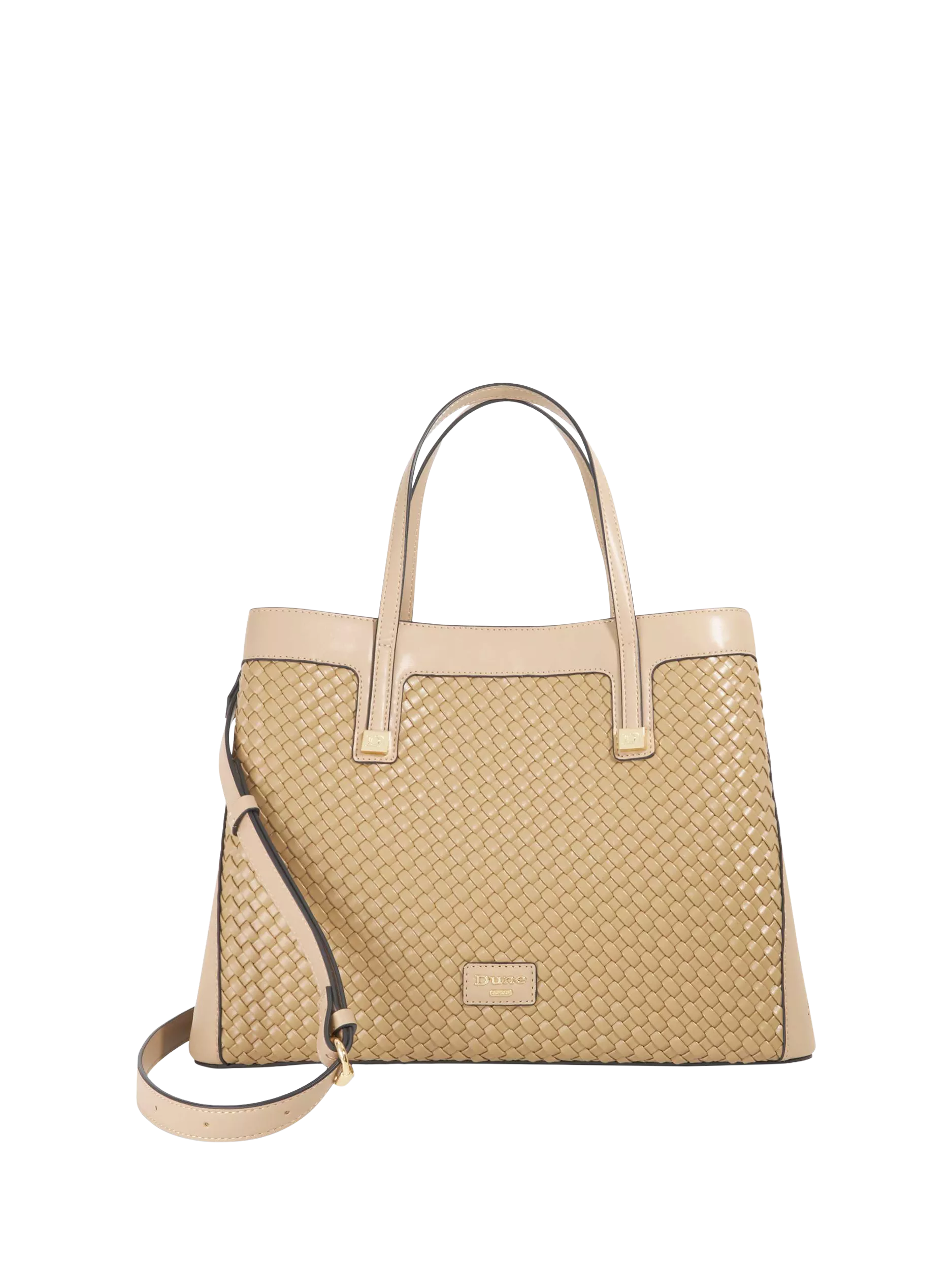 Dune London Deave twin handle tote bag taupe - British product