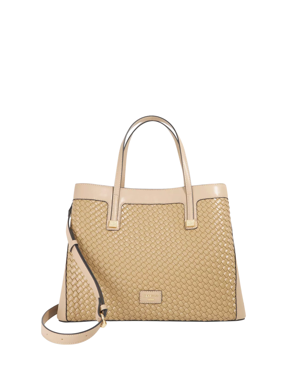 Dune London Deave twin handle tote bag taupe - British product