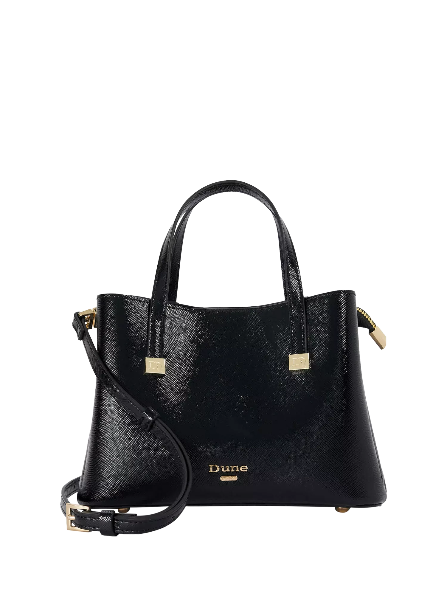 Dune London Dominantly Mini Tote Bag in black, British brand