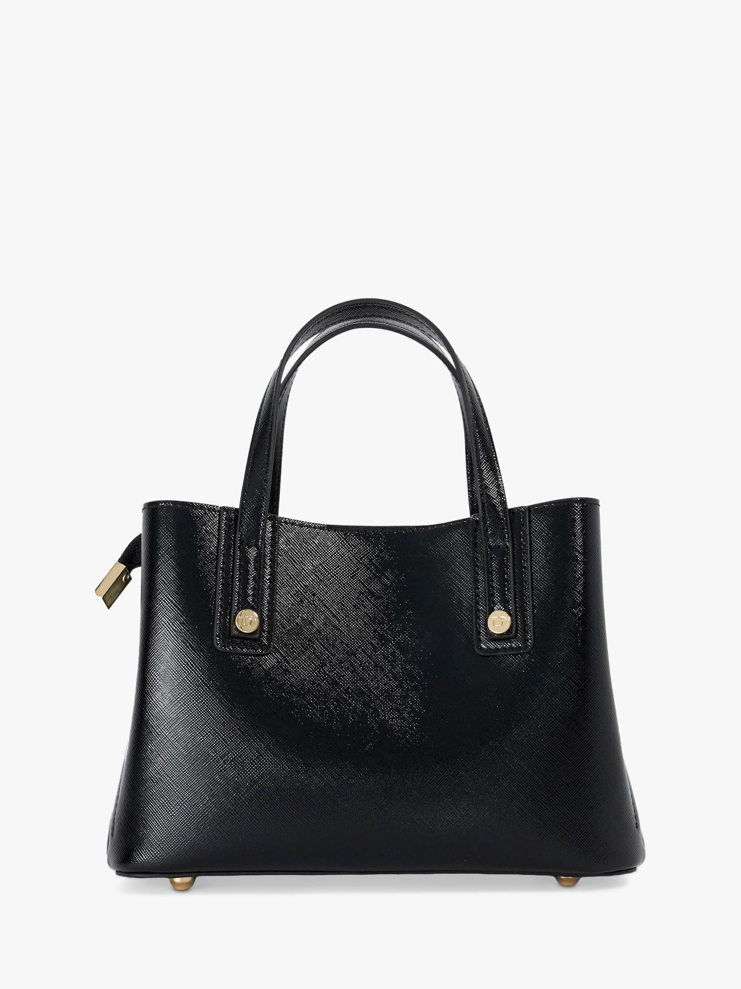 Dune London Dominantly Mini Tote Bag in black, British brand