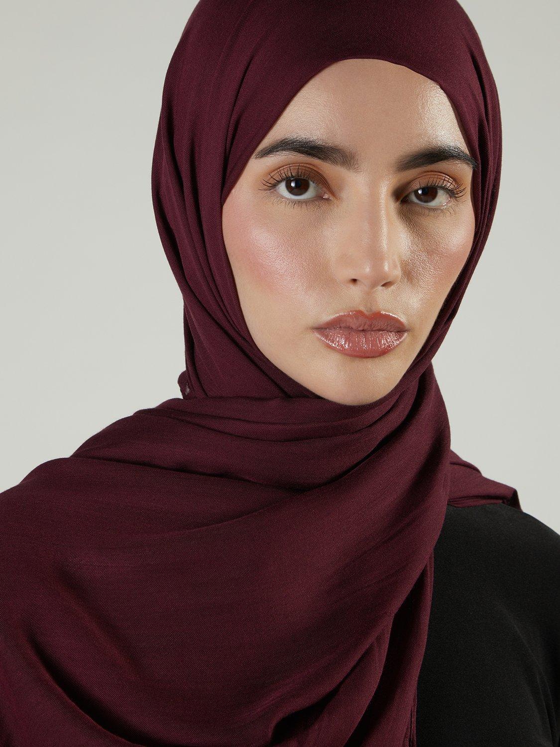 Aab modal hijab plain rectangular 110x200cm - British product