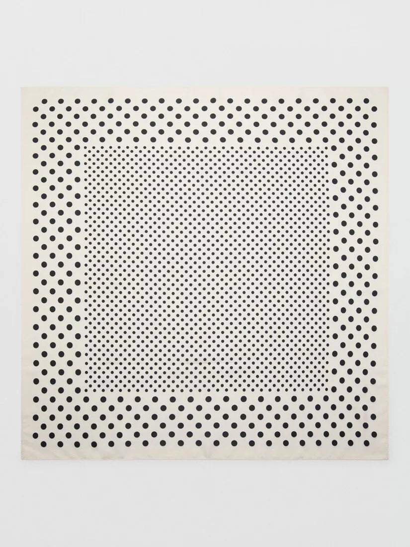 Mango lightweight polka dot square scarf 70x70cm - British product