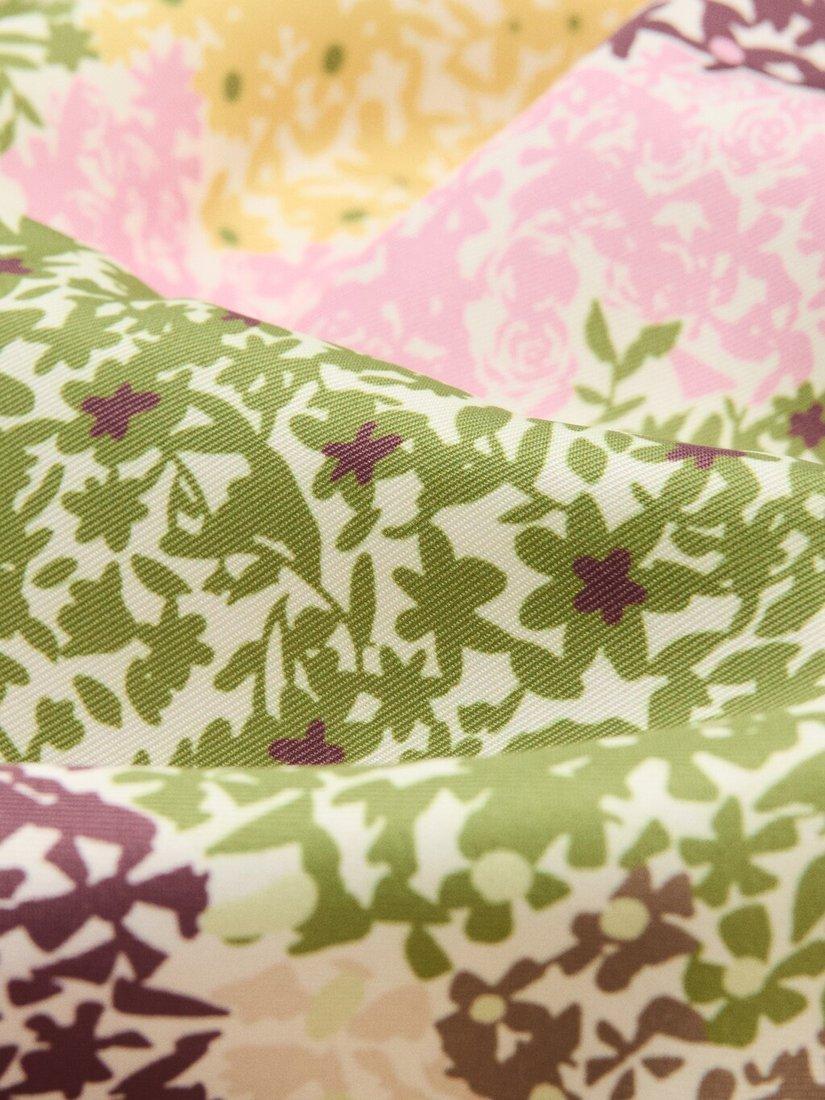 Mango garnet abstract print square scarf 70x70cm - British product