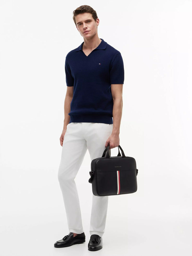Tommy Hilfiger black crossbody laptop bag 38cm, UK version