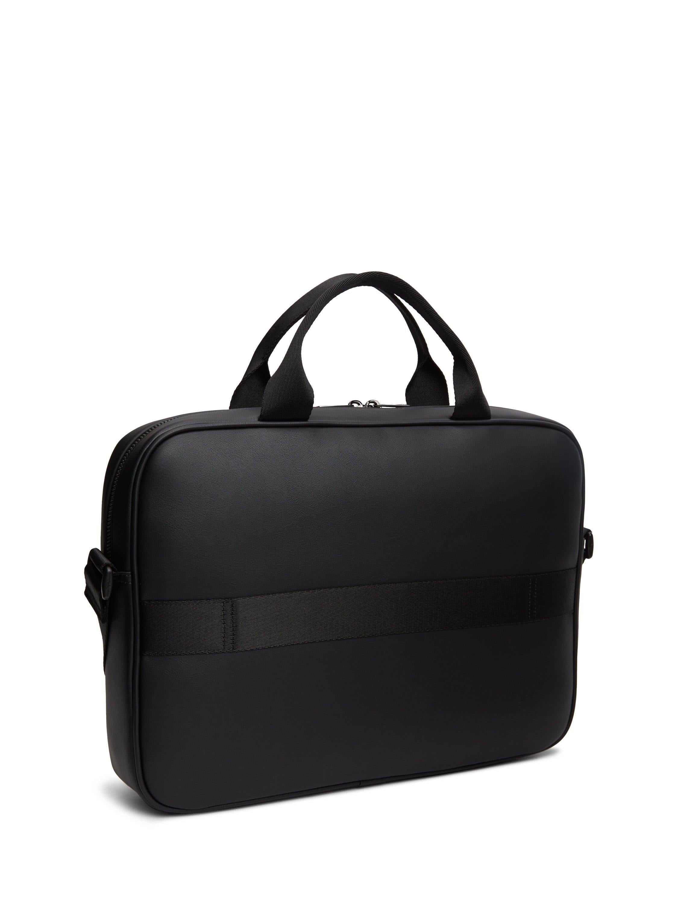 Tommy Hilfiger black crossbody laptop bag 38cm, UK version