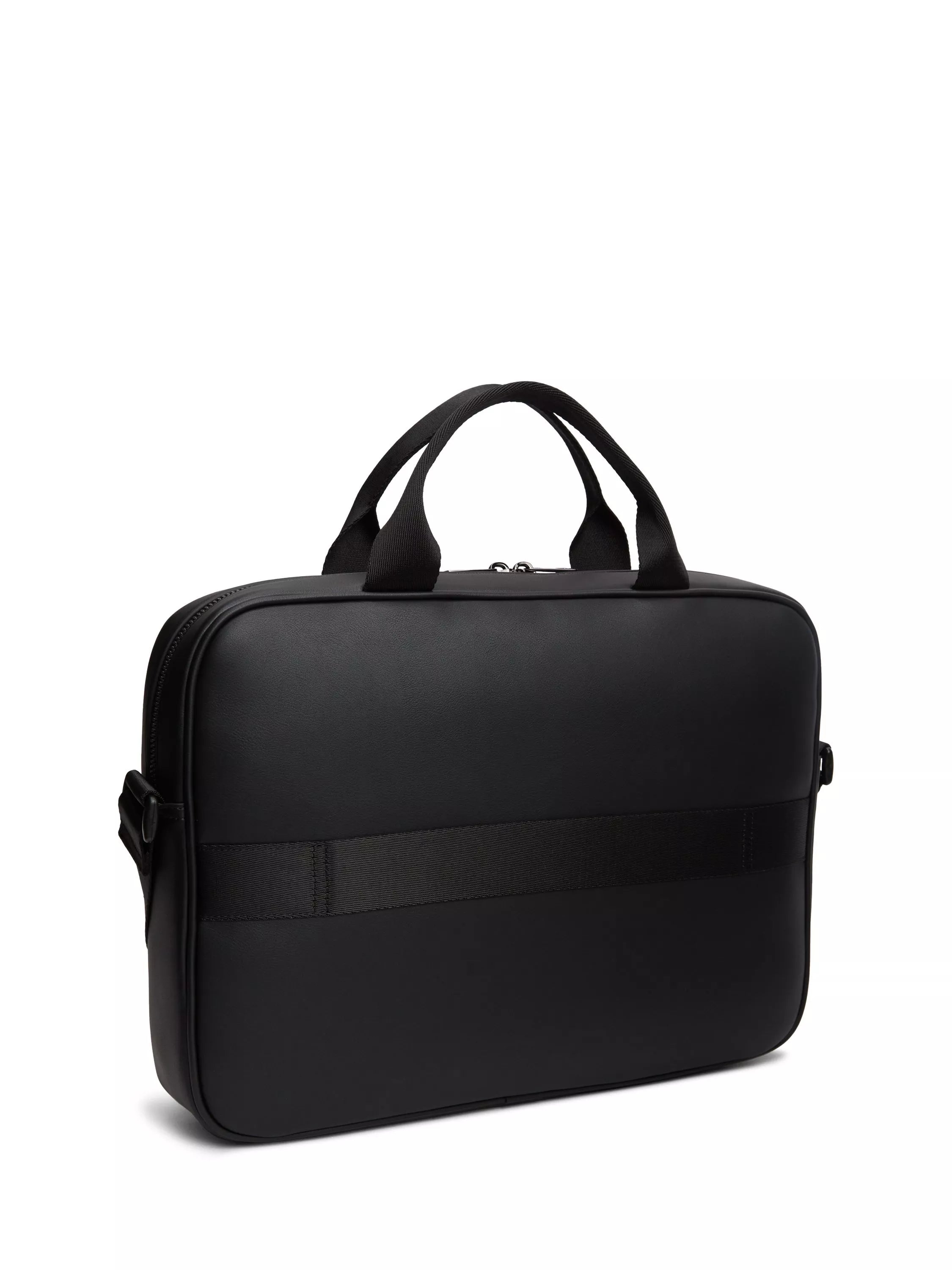 Tommy Hilfiger black crossbody laptop bag 38cm, UK version