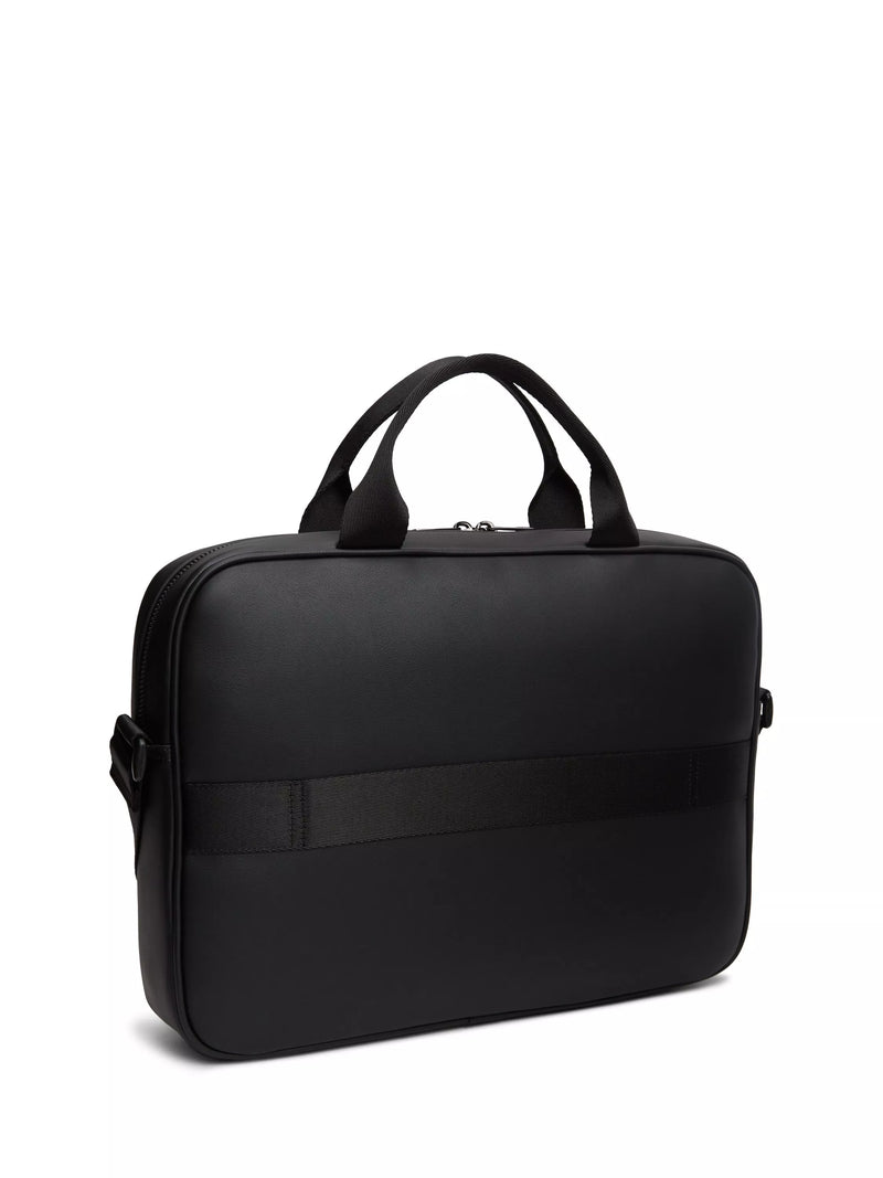 Tommy Hilfiger black crossbody laptop bag 38cm, UK version