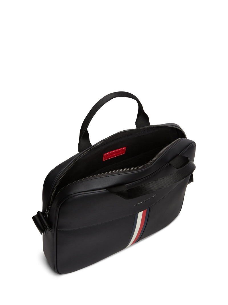 Tommy Hilfiger black crossbody laptop bag 38cm, UK version