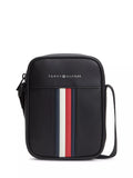 Tommy Hilfiger crossbody reporter bag black with metallic logo - British product