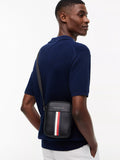 Tommy Hilfiger crossbody reporter bag black with metallic logo - British product