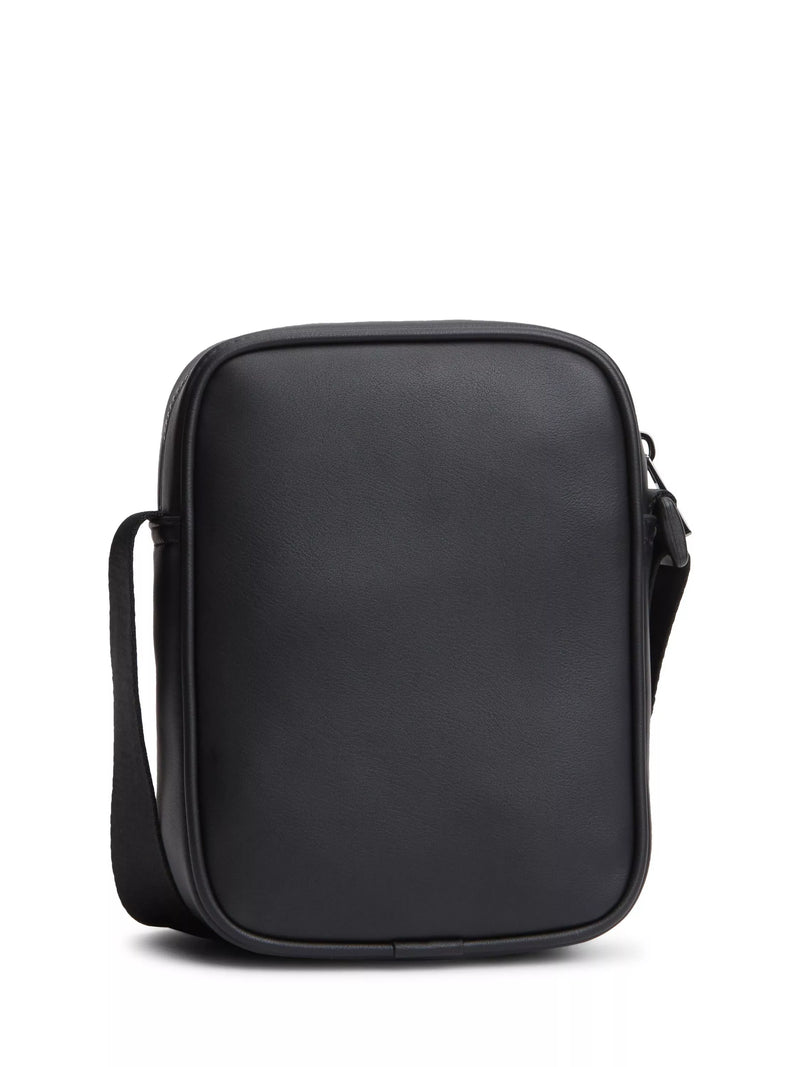 Tommy Hilfiger crossbody reporter bag black with metallic logo - British product