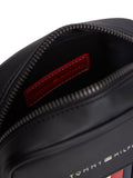 Tommy Hilfiger crossbody reporter bag black with metallic logo - British product