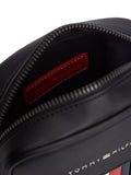 Tommy Hilfiger crossbody reporter bag black with metallic logo - British product