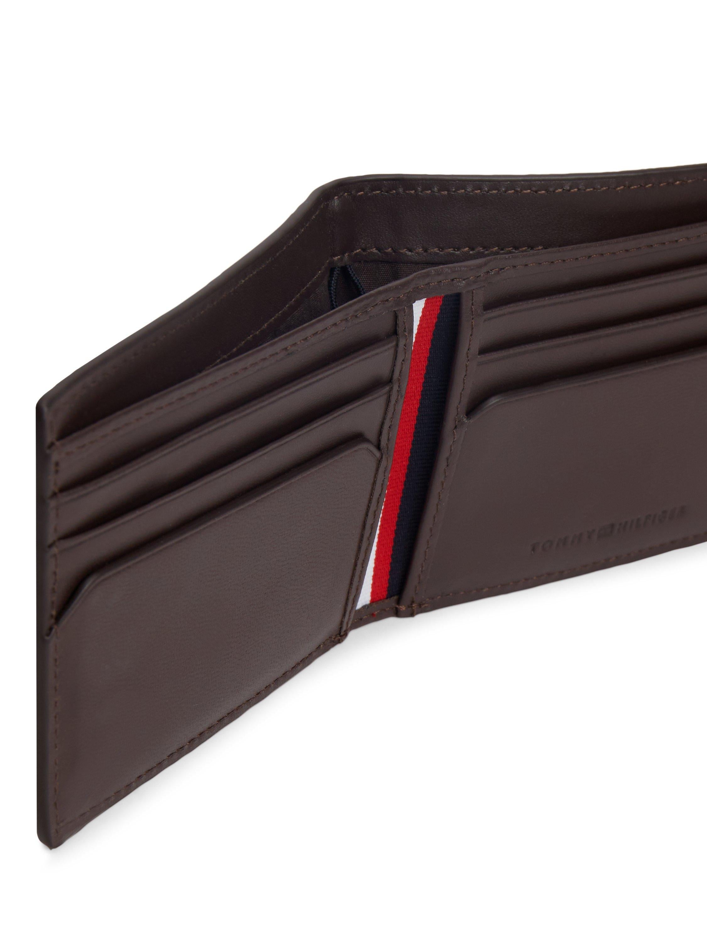 Tommy Hilfiger leather bifold wallet brown, UK version