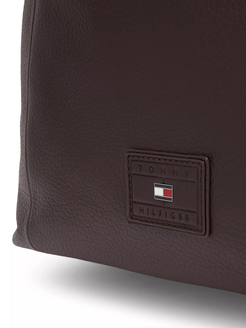 Tommy Hilfiger brown leather tote bag 60x58x15cm, imported from the UK