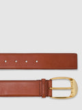 Reiss Sammy Leather Belt Tan 71cm - British product