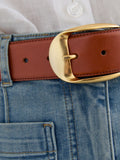 Reiss Sammy Leather Belt Tan 71cm - British product