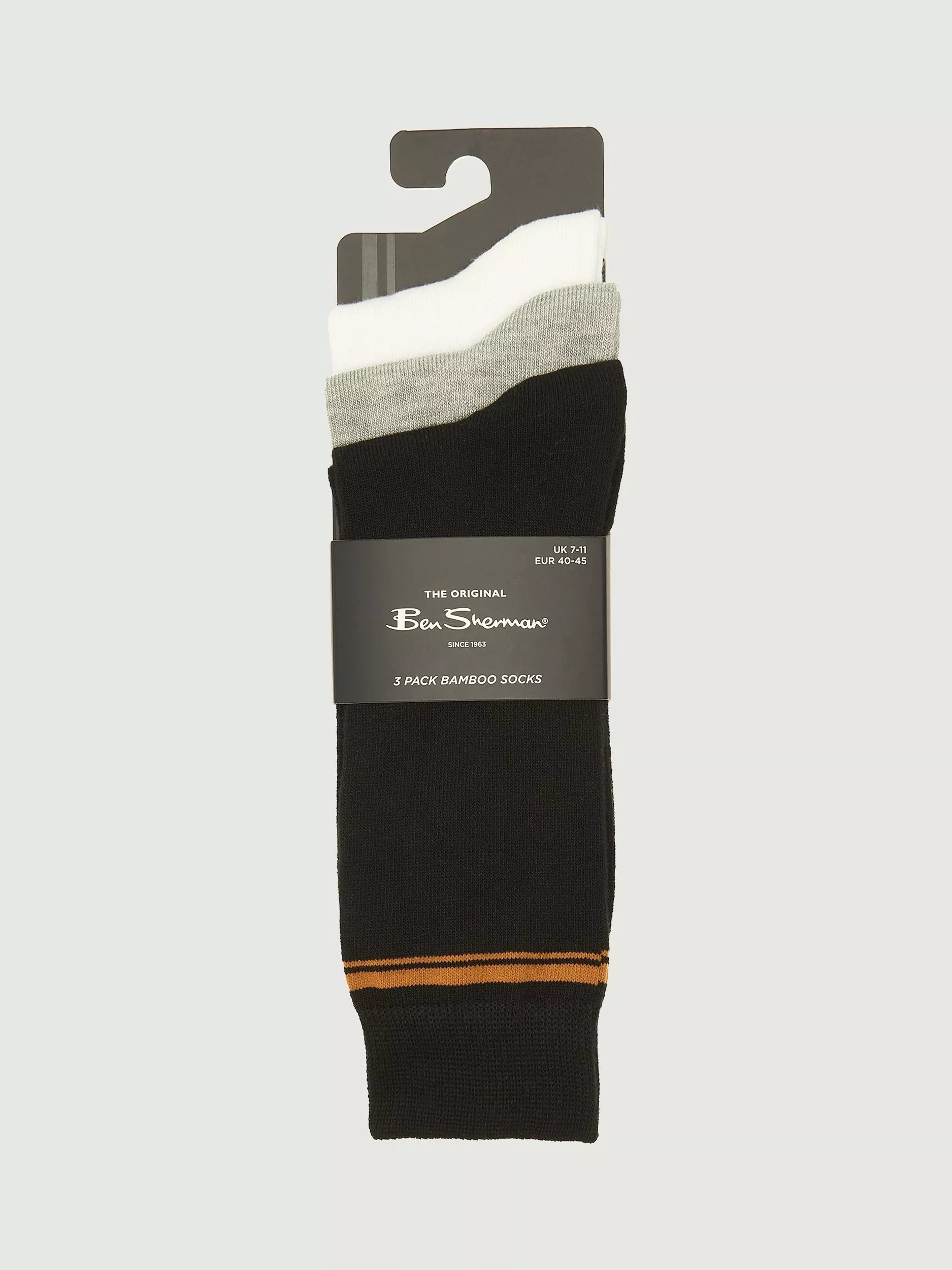 Ben Sherman mod stripe socks pack of 3, imported from the UK