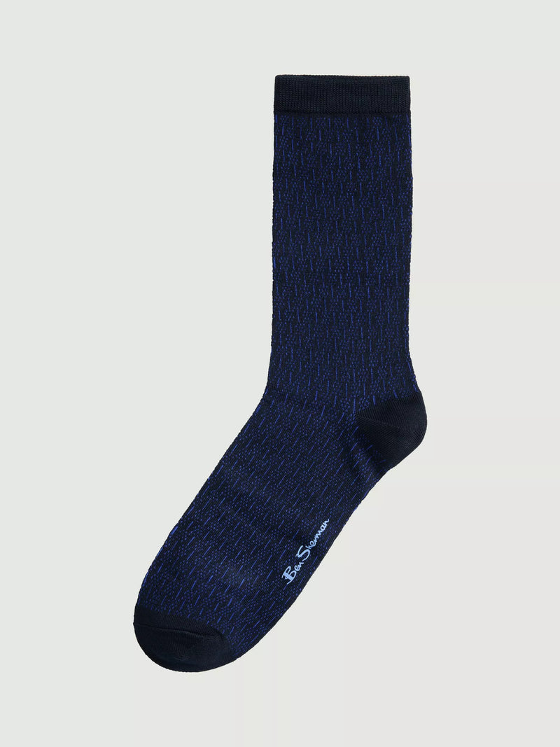 Ben Sherman mod stripe socks cobalt pack of 3, UK version