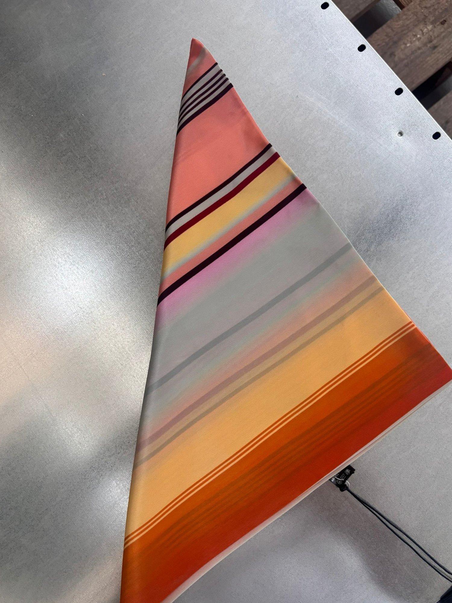 Smith & Soul multi stripe square scarf 80x80cm (British brand)