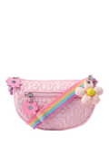 Angels by Accessorize kids quilted flower crossbody bag pink - British product