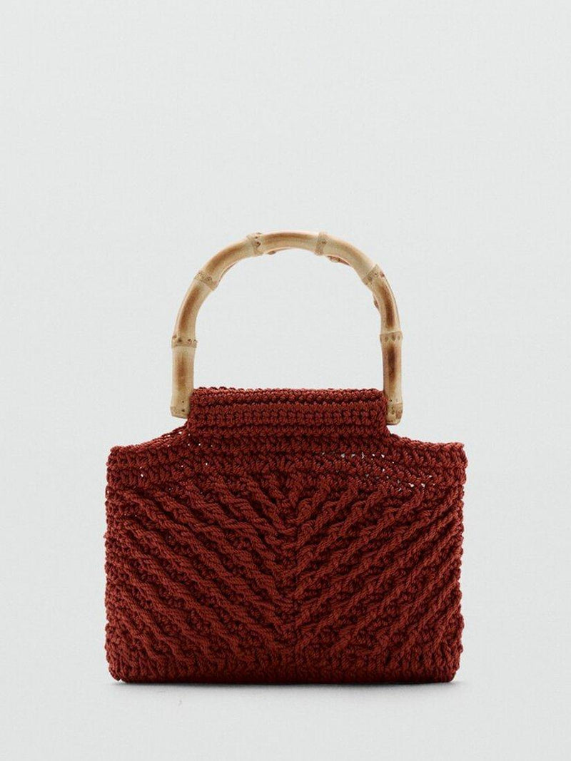 Mango structured grab bag black, imported from the UK
